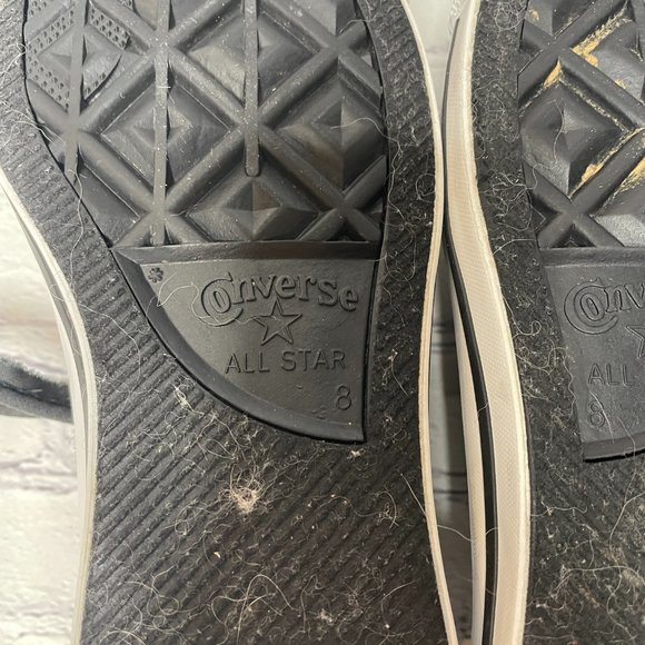 Converse All Star 517626F Women's 10 Black & White Plaid Sneakers Shoes Canvas - Picture 10 of 11